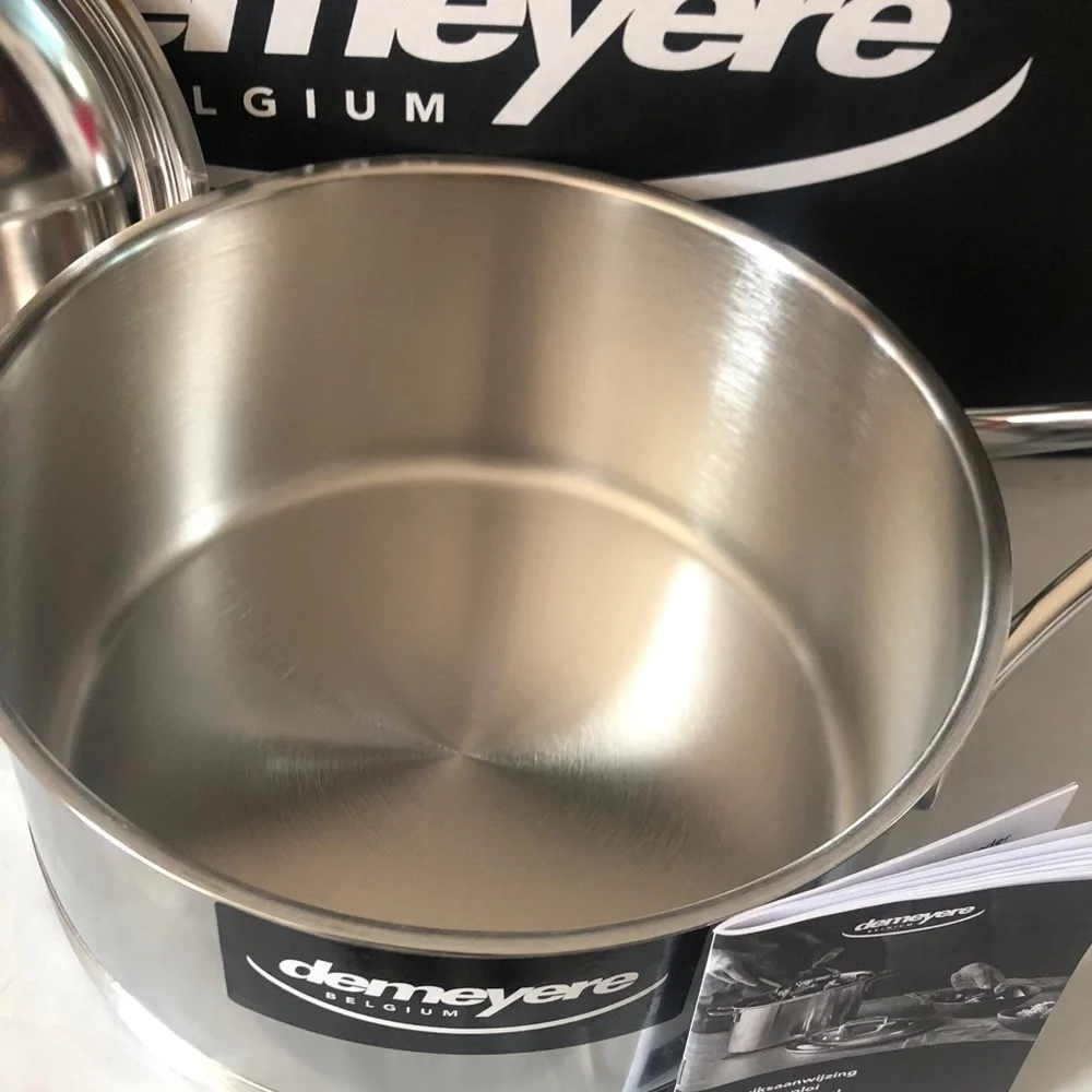 Demeyere Atlantis 7 2.3 quart saucepan with lid new in box - highest quality SS